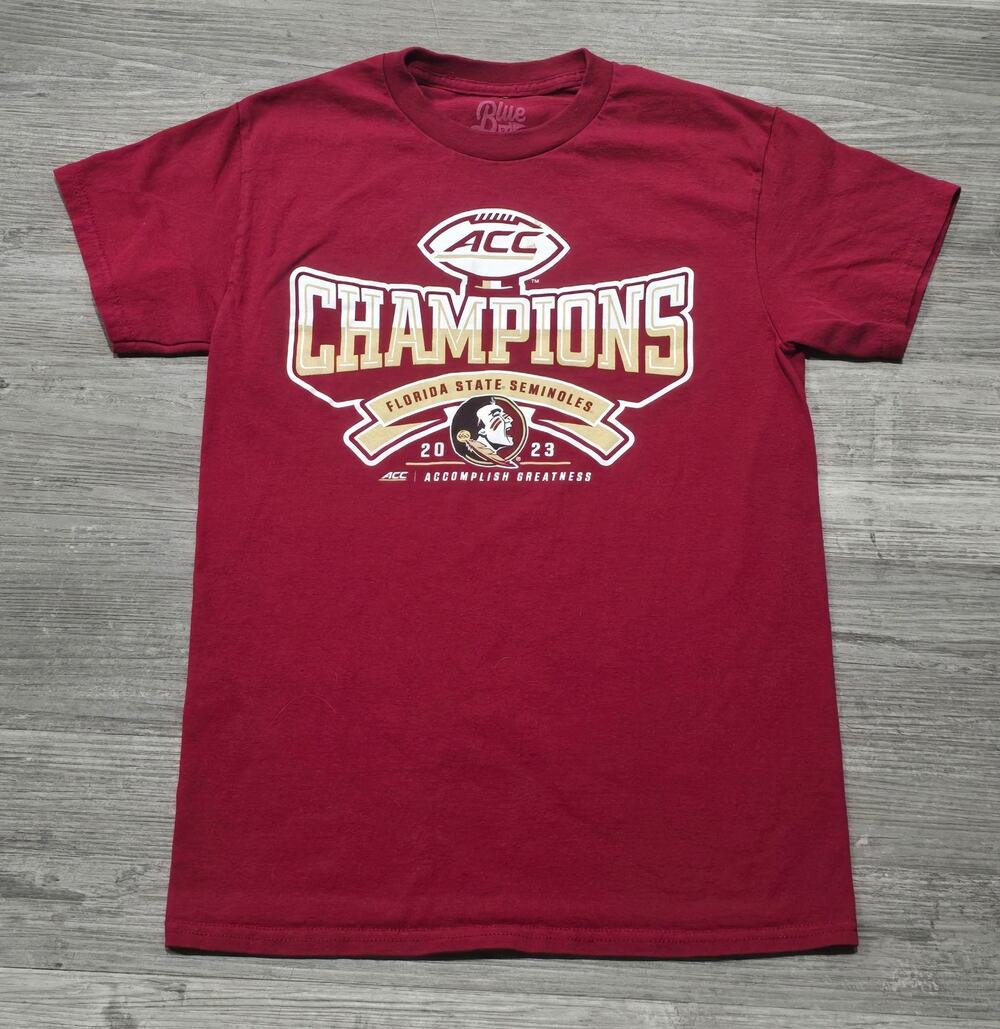 FSU Florida State Seminoles ACC Football National Champions Short Sleeved Shirt